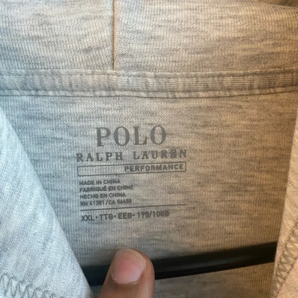 POLO zip up hoodie. Perfect for all seasons. Worn once. - Picture 2 of 3